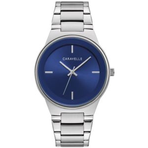 Men%27s+Modern+Silver-Tone+Stainless+Steel+Watch+Box+Set+w%2F+Bracelet