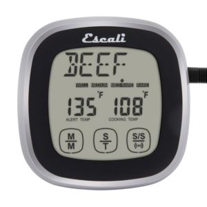 Touchscreen+Thermometer+Timer+Black