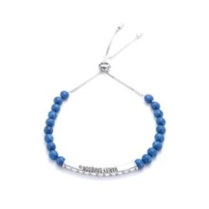 Beaded+Slider+Bracelet+Blue