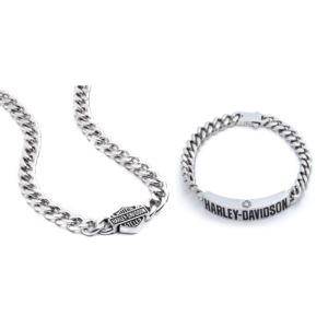 Mens+Logo+Necklace+and+ID+Bracelet