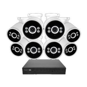 AdvancedX+K+NVR+Security+System+TB+w+Spotlight+Bullet+IP+Cameras