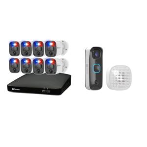 Enforcer+8+Camera+Security+System+w%2F+SwannBuddy4K+Video+Doorbell