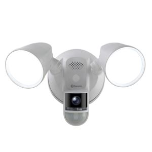 4K+Wifi+Floodlight+Security+Camera+White
