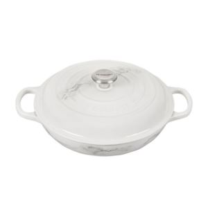 Le+Creuset+Signature+3.5Qt.+Braiser+-+Marble+Applique