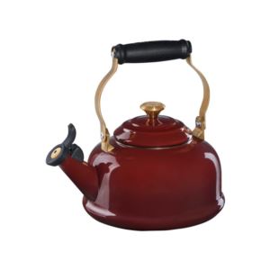 Le+Creuset+1.7Qt+Whistling+Kettle+-+Rhone+w%2F+Gold+Knob+%26+Brackets