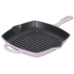 Le+Creuset+10.25%22+Signature+Square+Skillet+Grill+-+Shallot