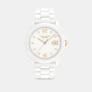 Ladies+Greyson+White+Ceramic+Watch+White+Dial