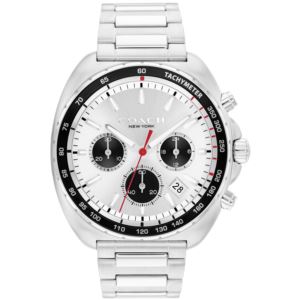 Men%27s+Charter+Chronograph+Silver-Tone+Stainless+Steel+Watch+Silver+Dial