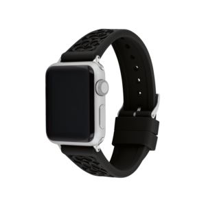 Black+Rubber+Apple+Watch+Strap+w+C+Logos+mm+mm