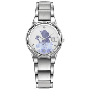 Ladies%27+Snow+White+Eco-Drive+Silver-Tone+Stainless+Steel+Watch+Silver+Dial