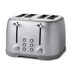Betty+Crocker+4-Slice+Toaster-Silver
