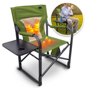 V+Heated+Directors+Chair+Green
