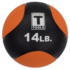 14Lb+Orange%2C+Black+Med+Ball