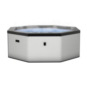 Como+Octagon+Person+Eco+Foam+Spa+Graphite+Gray