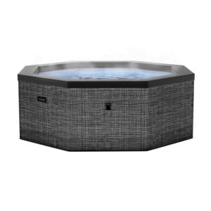 Como+Octagon+Person+Eco+Foam+Spa+Flint+Gray