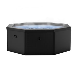 Como+Octagon+Person+Eco+Foam+Spa+Charcoal+Black