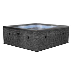 Garda+Square+Person+Eco+Foam+Spa+Flint+Gray