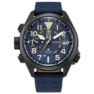 Men%27s+Promaster+Altichron+Eco-Drive+Navy+Nylon+Strap+Watch+Navy+Dial
