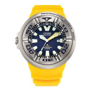 Men%27s+Promaster+Drive+%22Ecozilla%22+Yellow+Strap+Watch+Dark+Blue+Dial