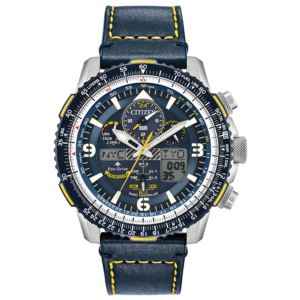 Men%27s+Promaster+Blue+Angels+Skyhawk+A-T+Indigo+Blue+Strap+Watch+Blue+Dial