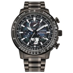 Men%27s+Promaster+Geo+Trekker+Eco-Drive+Gray+Stainless+Steel+Watch+Earth+Dial