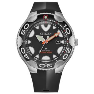 Men%27s+Promaster+Dive+Orca+Eco-Drive+Black+Polyurethane+Strap+Black+Dial