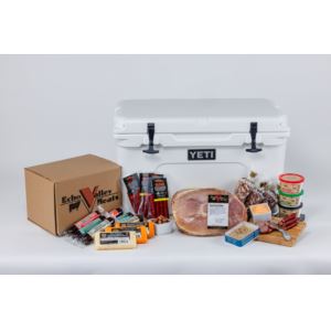 24pc+Spiral+Ham+Gift+Set+w%2F+White+Yeti+Tundra+45+Cooler
