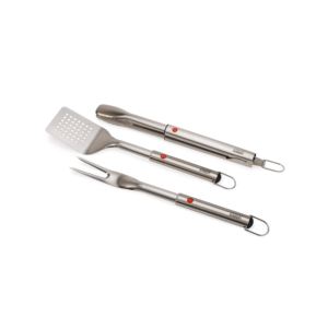 GrillOut+3pc+Stainless+Steel+BBQ+Turner+Tongs+Fork+Set