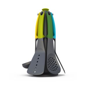 Elevate+Carousel+6pc+Kitchen+Utensil+Set+w%2F+Stand+Multicolor