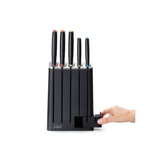 5pc+Elevate+SlimBlock+Multi-Color+Knife+Set+w%2F+Sharpener