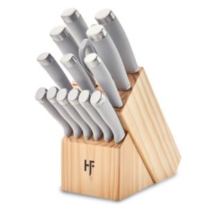 Epicure+15pc+Knife+Block+Set+Cool+Gray