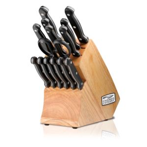 Essentials+15pc+Knife+Block+Set