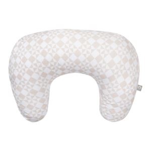 Boppy+New+Nursing+Pillow+Cotton+Cover+Organic+Beige+Checkered+Quilt