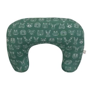 Boppy+New+Nursing+Pillow+Green+Forest+Animal+Sketches