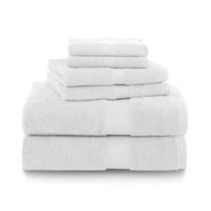 Ringspun+6pc+Bath+Towel+Set+Optical+White