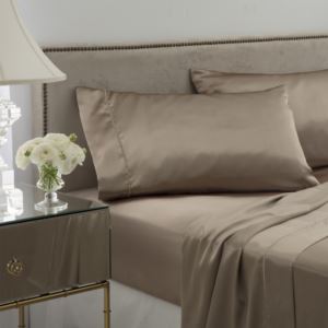Elegance+King+Satin+Sheet+Set+Champagne