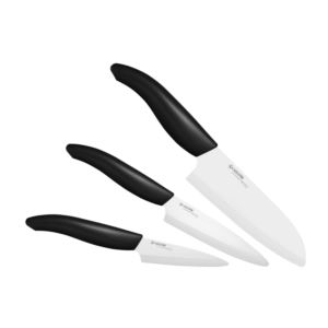 Kyocera+Revolution+Knife+Set+Series+5.5%22+Santoku+%2C+4.5%22+Utility%2C+3%22+Paring++%2F+Black+Handle