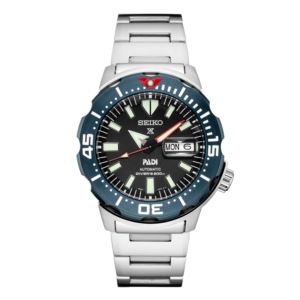 Men%27s+Prospex+PADI+Special+Edition+Diver+Silver-Tone+SS+Watch+Black+Dial