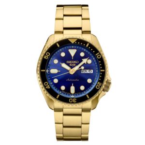 Men%27s+Seiko+5+Sports+US+Special+Creation+Automatic+Gold+SS+Watch+Blue+Dial