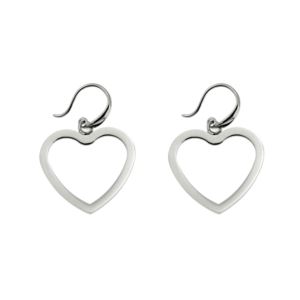 Joyful+Sentiments+Large+Open+Heart+Fish+Hook+Earrings