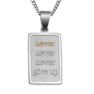 Joyful+Sentiments+Never+Give+Up+Pendant+Necklace