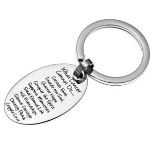 Joyful+Sentiments+What+Cancer+Cannot+Do+Oval+Key+Ring