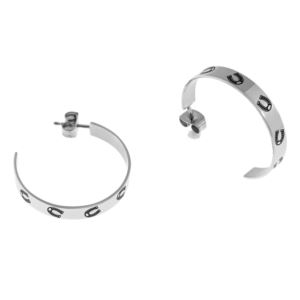 Joyful+Sentiments+Horseshoe+Hoop+Earrings