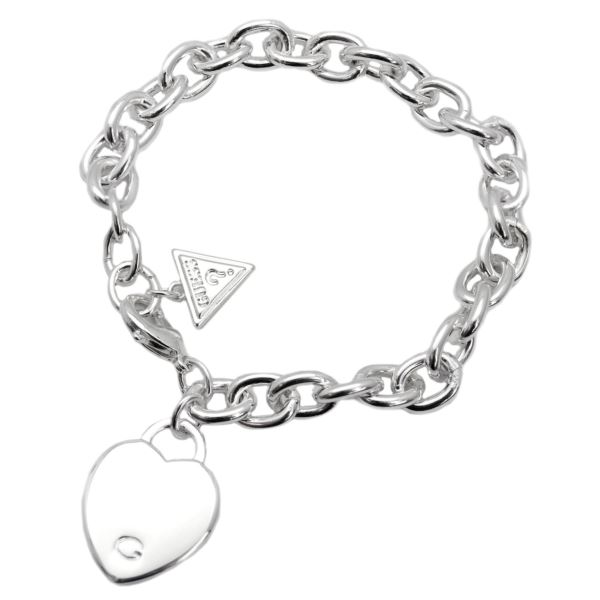 Guess heart charm bracelet deals