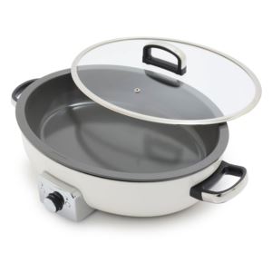 Elite+qt+Oval+Electric+Skillet+Cream