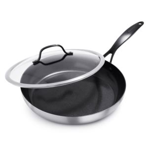 Venice+Pro+Noir+Ceramic+Nonstick+3-Ply+12%22+Fry+Pan+w%2F+Lid