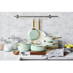 Reserve+Ceramic+Nonstick+10pc+Cookware+Set+Julep+Green