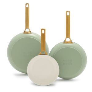 Reserve+Ceramic+3pc+Nonstick+Fry+Pan+Set+Sage