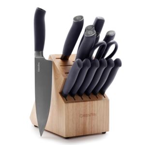 Titanium+Cutlery+15pc+Knife+Block+Set