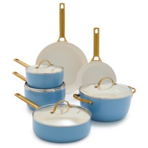 Reserve+Ceramic+Nonstick+10pc+Cookware+Set+Sky+Blue